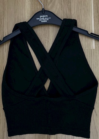 Siyah Kısa Goth Crop - Görsel 3