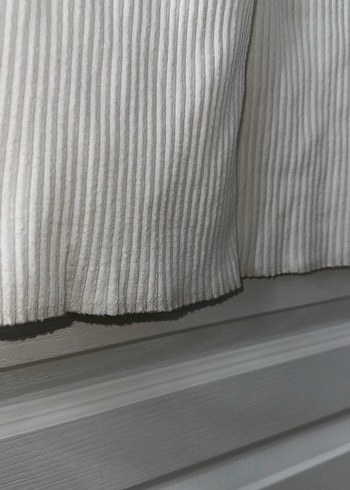 Beyaz kadın yumuşak dokulu  Pantolon - Görsel 4