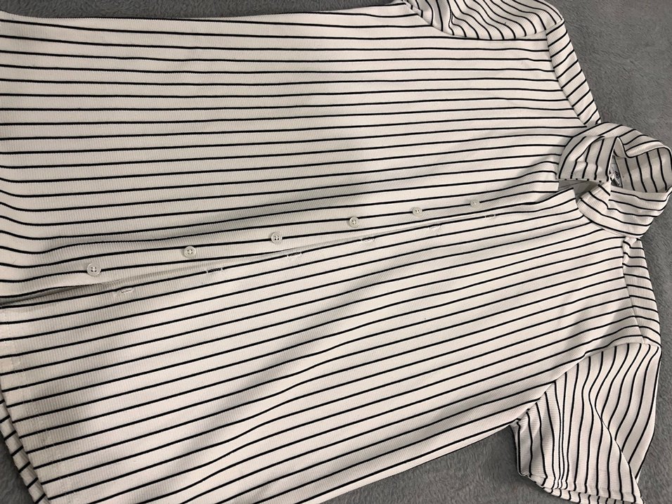 Çizgili V Yaka erkek gömlek - Görsel 2