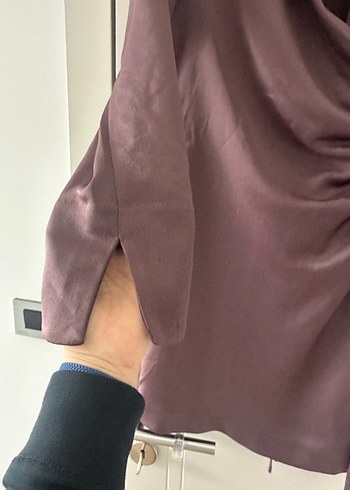 Mango Kadın acı kahve Midi İş Elbisesi - Görsel 4