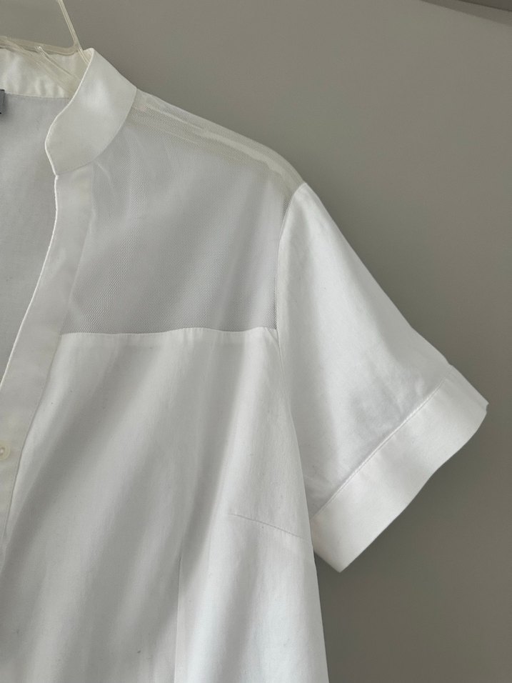 Beymen Düğmeli Beyaz  Kısa Kollu Gömlek - Görsel 3