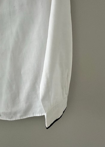 İpekyol Düğmeli Beyaz Pamuklu Kadın Gömlek - Görsel 3