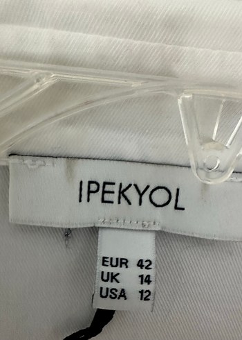 İpekyol Düğmeli Beyaz Pamuklu Kadın Gömlek - Görsel 5