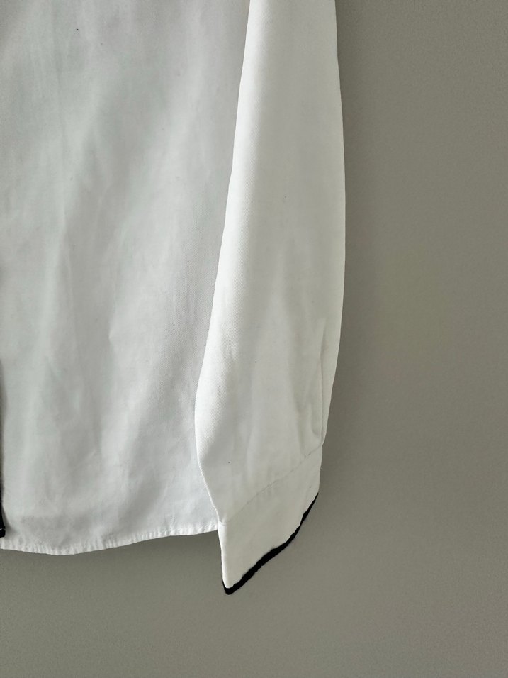 İpekyol Düğmeli Beyaz Pamuklu Kadın Gömlek - Görsel 3