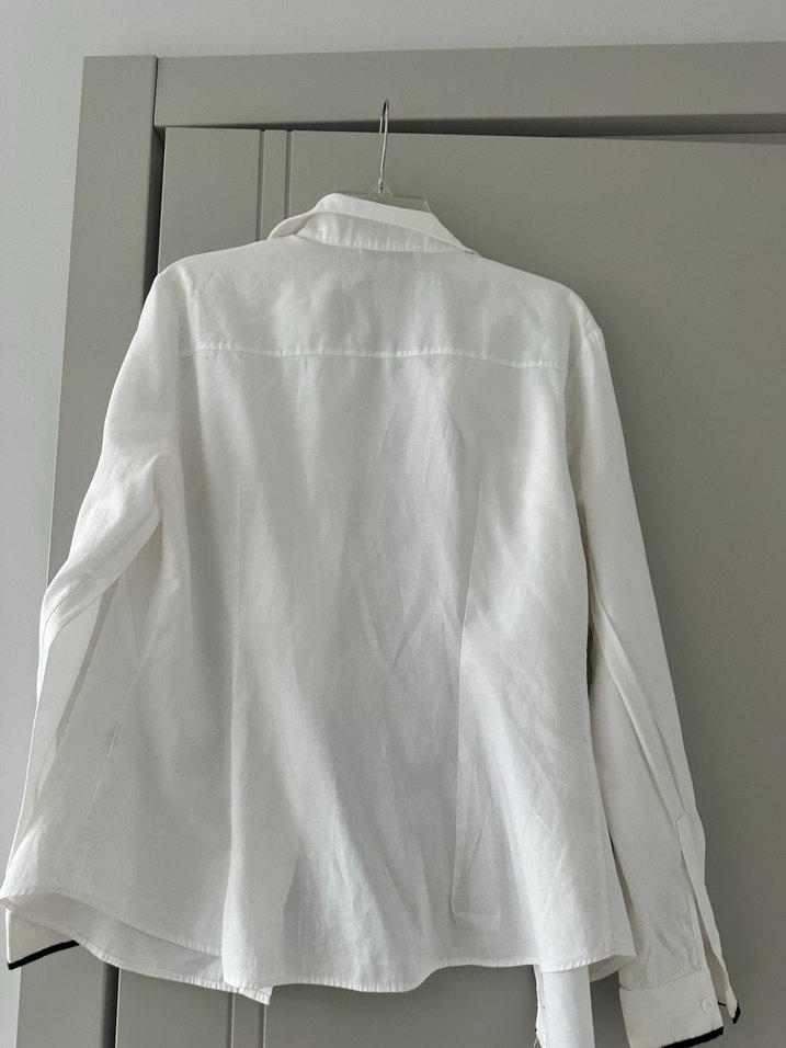 İpekyol Düğmeli Beyaz Pamuklu Kadın Gömlek - Görsel 4
