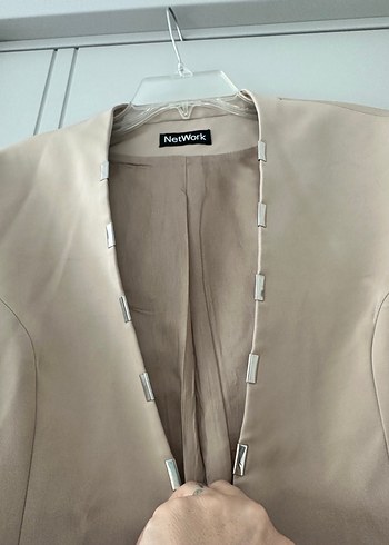Metwork Bej Kadın Ofis Blazeri - Görsel 3