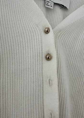 IPEKYOL beyaz crop hırka - Görsel 3