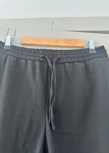 Zara Siyah erkek Rahat Kesim Kumaş Pantolon - Görsel 2