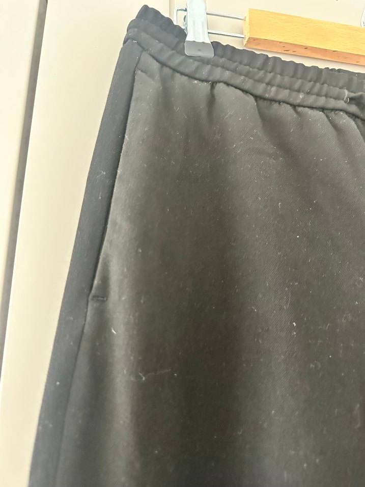 Zara Siyah erkek Rahat Kesim Kumaş Pantolon - Görsel 3