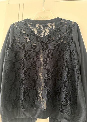 Koton Dantelli lacivert Kadın Hırka - Görsel 4