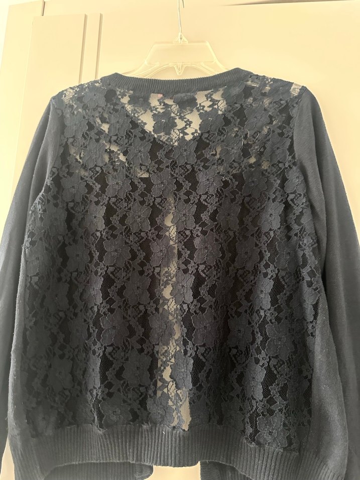 Koton Dantelli lacivert Kadın Hırka - Görsel 4