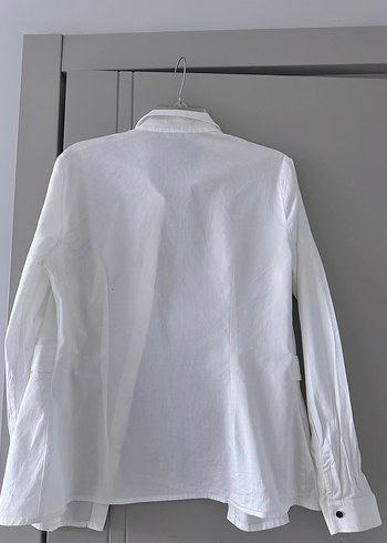 Neywork Düğmeli Beyaz Kadın Gömlek - Görsel 4