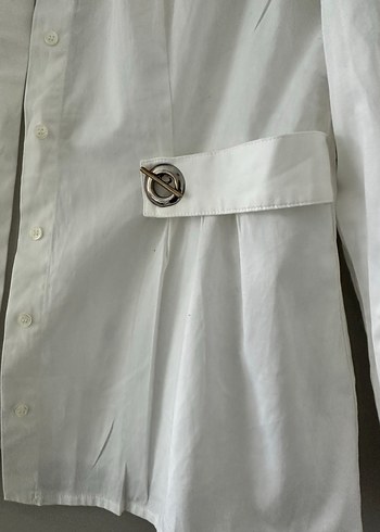 Neywork Düğmeli Beyaz Kadın Gömlek - Görsel 2