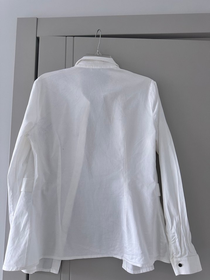 Neywork Düğmeli Beyaz Kadın Gömlek - Görsel 4