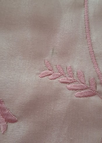 Nakışlı Pembe Yatak Örtüsü - Görsel 4