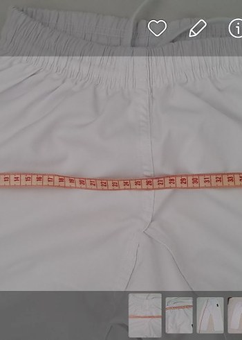 Beyaz Bel Bantlı Erkek Pantolon - Görsel 5