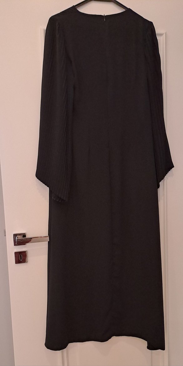 Uzun Siyah Kadın Elbise - Görsel 3