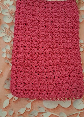 Pembe Örgü Kadın Çapraz Çanta - Görsel 4