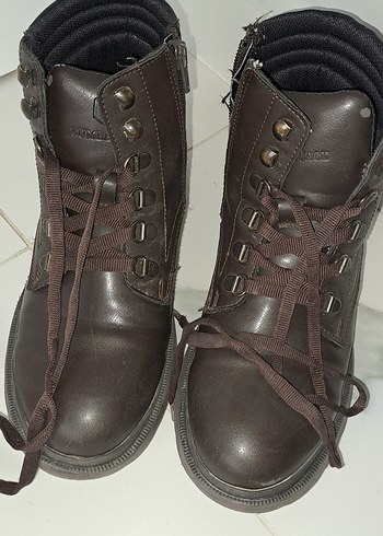 Kahverengi Kadın Dolgu Topuklu Bot - Görsel 8