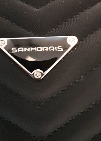 Siyah Deri Çizgili Kadın Çanta - Görsel 8