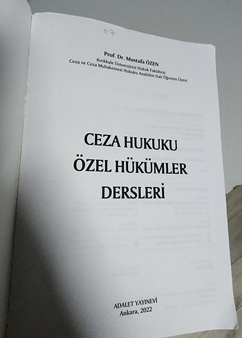 Ceza Hukuku Özel Hükümler Dersleri - 7. Baskı mustafa özen