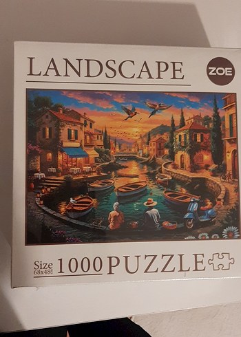 1000 Parça Renkli Manzara Puzzle