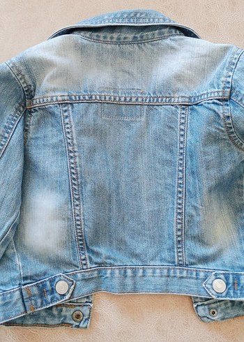 Zara Kız Çocuk Mavi Denim Ceket