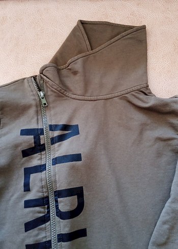 LC Waikiki Erkek Çocuk haki Fermuarlı Sweatshirt