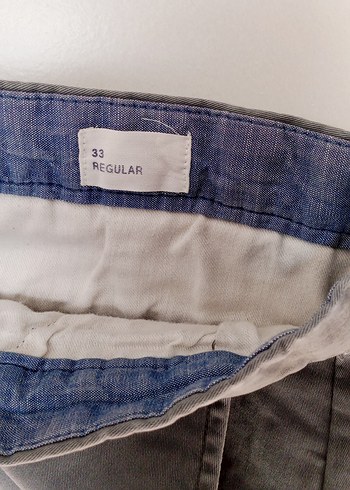 Gri Erkek Denim Midi Şort - Görsel 3