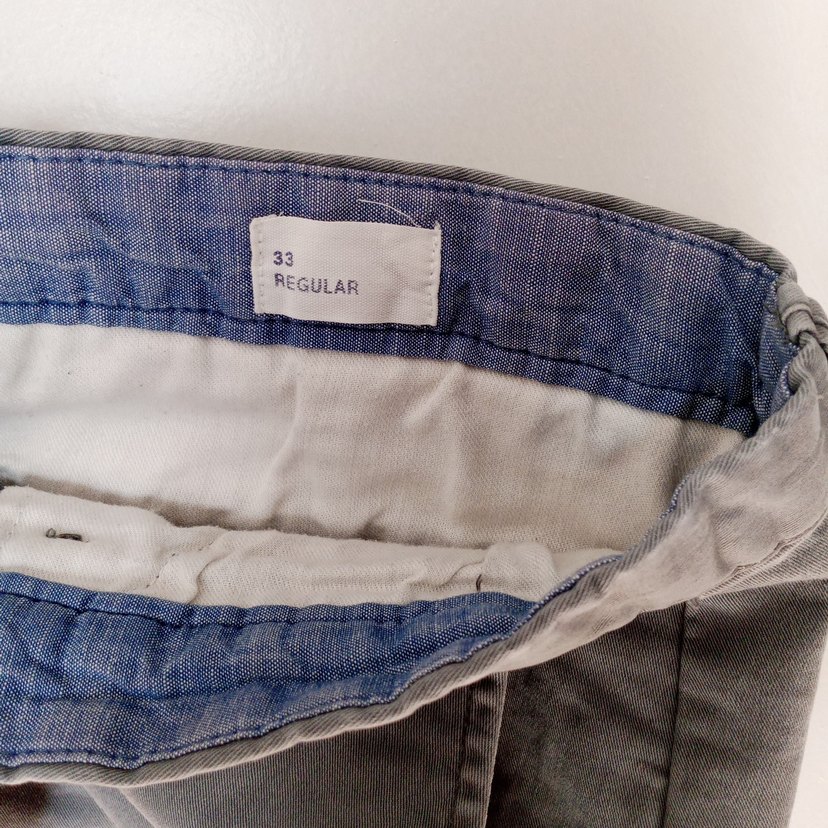 Gri Erkek Denim Midi Şort - Görsel 3