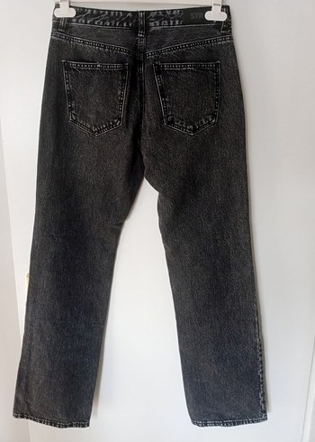 Gri Regular Fit Midi Kadın Kot Pantolon - Görsel 2