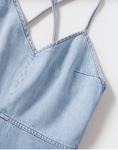 s Beden mavi Renk Mango jean salopet