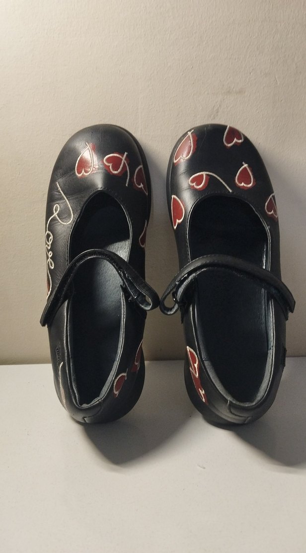 Kız Çocuk Siyah Baskılı Goth Babet - Görsel 2