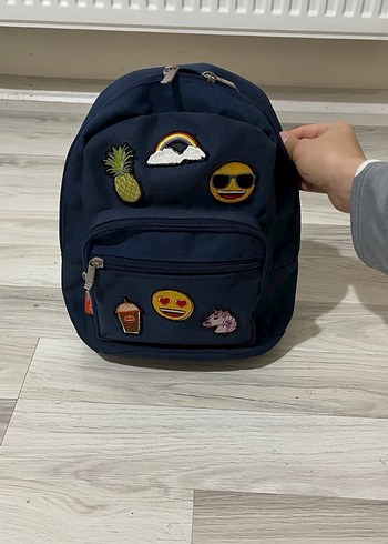 Mavi Baskılı Kadın Sırt Çantası - Görsel 3