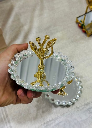  Beden Renk İnci İşlemeli Altın şekerlik