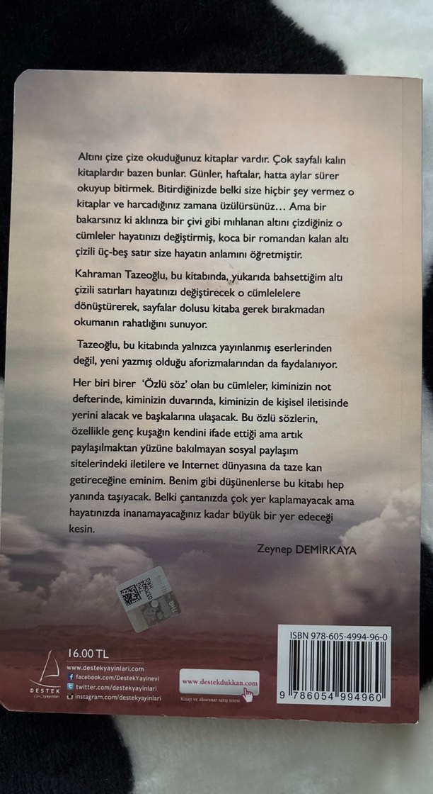 Kahraman Tazeoğlu - Söz (44. Baskı) - Görsel 2