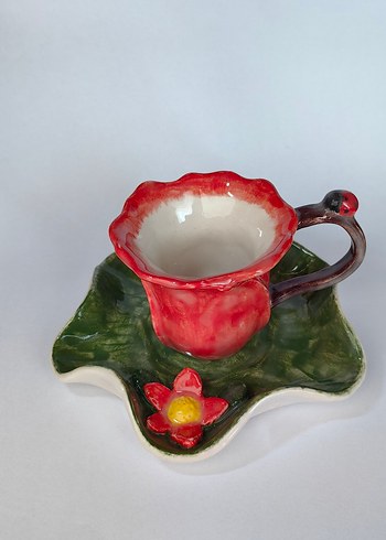 Mini Kahve Fincanı ve Tabağı - Görsel 3