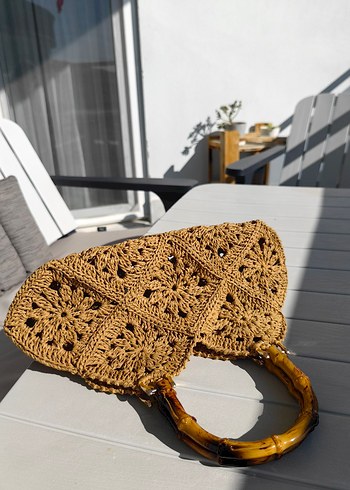 Hasır Dantel Detaylı Kadın Çanta - Görsel 2