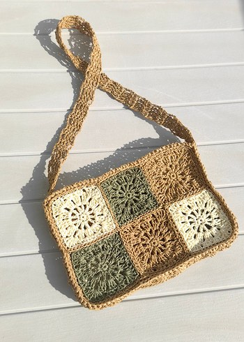 Hasır Dantel Detaylı  Kadın Çanta - Görsel 2