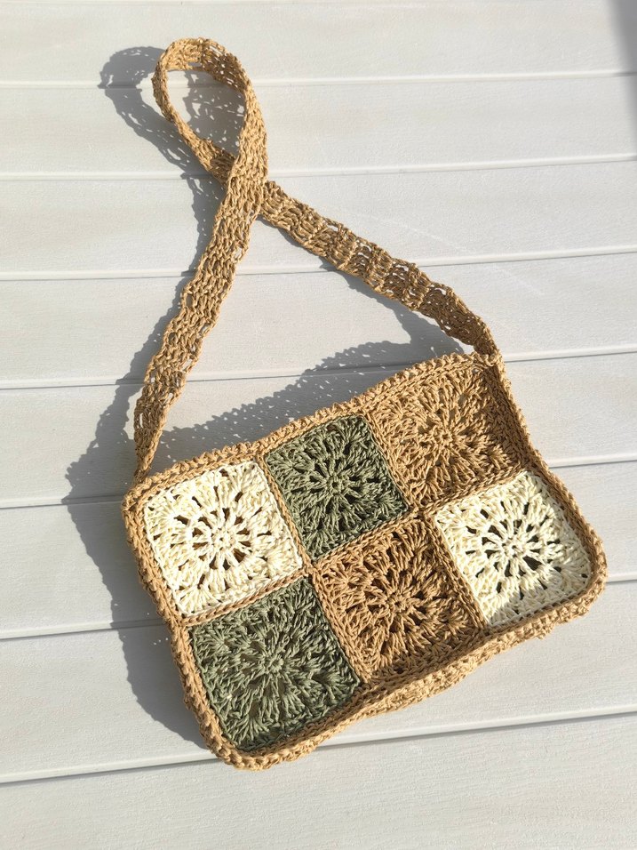Hasır Dantel Detaylı  Kadın Çanta - Görsel 2