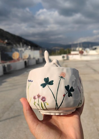 Seramik Tavşanlı Kase - Görsel 4