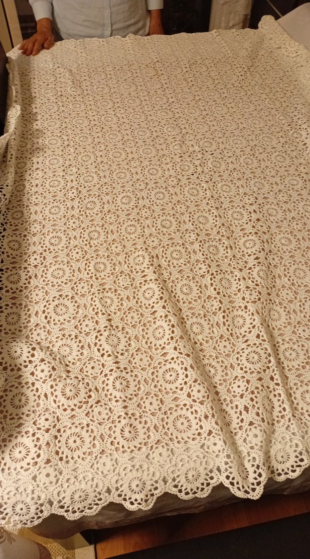 Dantel El örgüsü masa örtüsü - Görsel 2