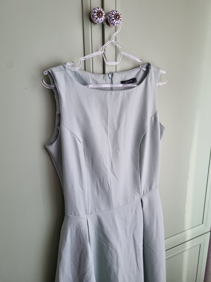 Açık yesil Midi Kolsuz Kadın Elbise - Görsel 3