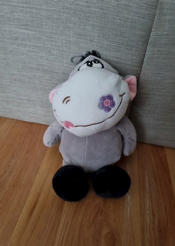 Gri Peluş Hipopotam Oyuncak