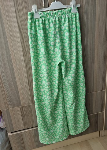 Yeşil Desenli Kız Çocuk Pantolon - Görsel 3