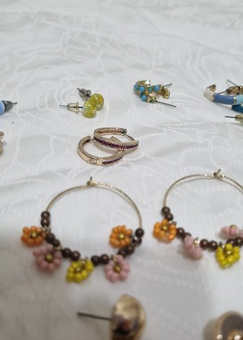 Renkli Boncuklu Mini Bohem Küpeler - Görsel 4