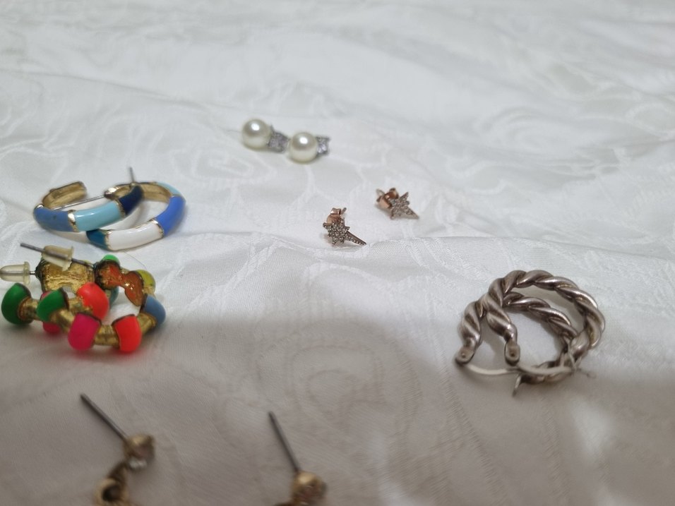 Renkli Boncuklu Mini Bohem Küpeler - Görsel 5