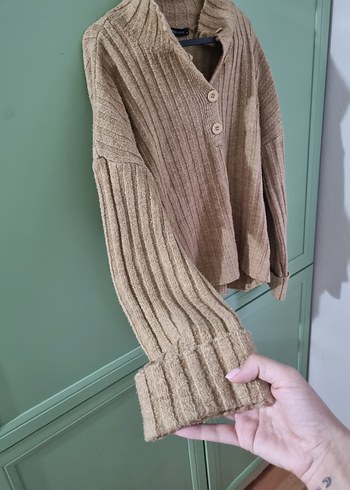 Açık Kahve Kadın Kazak - Görsel 4