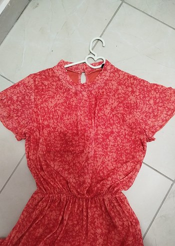 Diğer Kısa Kollu Bohem Mini Elbise