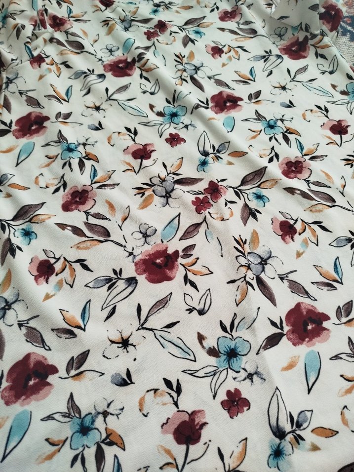 MANGO M BEDENBeyaz Çiçek Desenli Bohem ELBİSE - Görsel 5